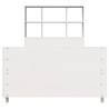 White Bed Frame 100x200 cm - Solid Pinewood & Space-Saving Design