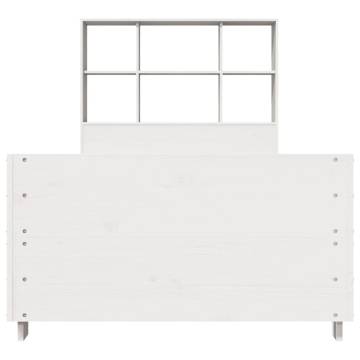 Solid Pine Bed Frame without Mattress - White 90x190 cm Single