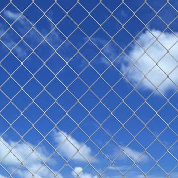 Galvanised Steel Chain Link Fence 25x1.25m | HipoMarket