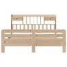 Bookcase Bed 180x200 cm Super King - Solid Wood Pine