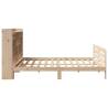 Bookcase Bed 180x200 cm Super King - Solid Wood Pine