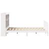 Bookcase Bed Without Mattress - White, 120x190 cm Small Double