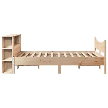 King Size Bed Frame 150x200 cm Solid Pine Wood | HipoMarket