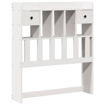 Bookcase Bed without Mattress - White 75x190 cm | HipoMarket