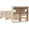 Bookcase Bed without Mattress - Solid Wood Pine 135x190 cm