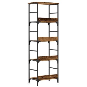 Book Cabinet Old Wood 50x33x153 cm - Stylish & Practical Storage