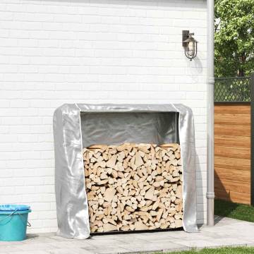 Durable Firewood Rack with Rain Cover - 150x25x150 cm