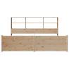 Bookcase Bed 180x200 cm Super King Solid Pine | HipoMarket