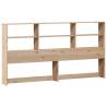 Bookcase Bed 180x200 cm Super King Solid Pine | HipoMarket