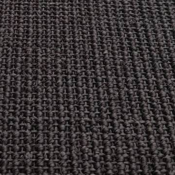 Sisal Rug for Scratching Post - Black 66x200 cm | HipoMarket