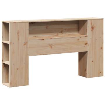 Bookcase Bed without Mattress 140x190cm | Solid Wood Pine