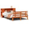 Bookcase Bed Without Mattress - Wax Brown King Size - Hipo Market