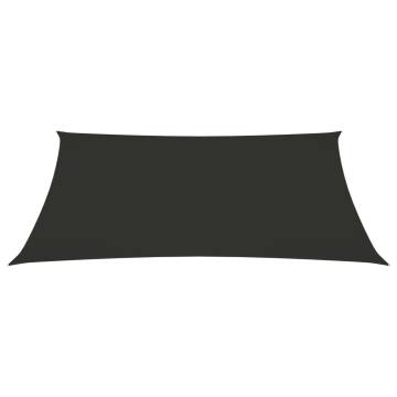 Sunshade Sail Oxford Fabric 6x7 m - Anthracite | HipoMarket