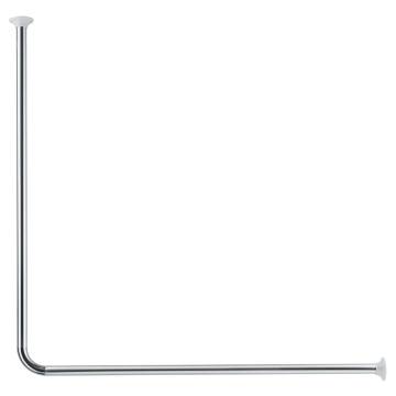 Kleine Wolke Corner Shower Curtain Rod 90x90 cm - Chrome