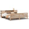 Solid Wood Pine Bed Frame 200x200 cm - No Mattress Included