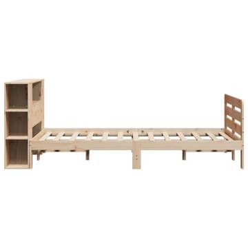 Solid Wood Pine Bed Frame 160x200 cm | HipoMarket UK