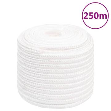 Boat Rope Full White 16mm 250m | Durable Polypropylene