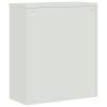 Light Grey & Blue File Cabinet - 90x40x105 cm Steel Storage