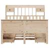 Bookcase Bed King Size 150x200 cm Pine Wood | HipoMarket UK