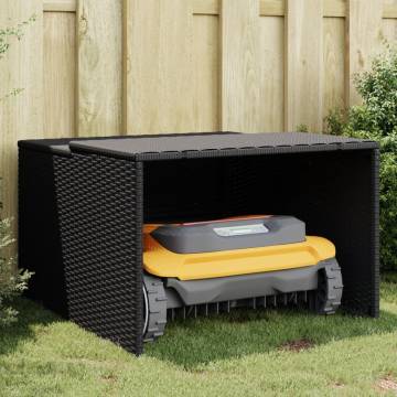 Robot Mower Garage Black - Durable & Weather-Resistant | HipoMarket