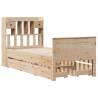 Bookcase Bed 90x200 cm Solid Pine - Stylish & Practical