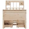 Bookcase Bed without Mattress - Solid Wood Pine 75x190 cm