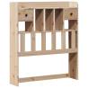 Bookcase Bed without Mattress - Solid Wood Pine 75x190 cm