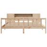 Bookcase Bed without Mattress 180x200 cm Super King Solid Wood