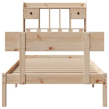 Bookcase Bed 90x190 cm - Solid Wood Pine | Hipomarket