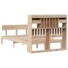 Bookcase Bed 120x190 cm Solid Pine - Stylish & Functional