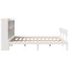 Bookcase Bed without Mattress - White 200x200 cm Solid Pine