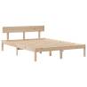 Bookcase Bed without Mattress 150x200 cm King - Solid Pine