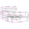 Bookcase Bed without Mattress 150x200 cm King - Solid Pine