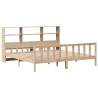 Bookcase Bed 180x200 cm Super King - Solid Wood Pine