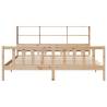 Bookcase Bed 180x200 cm Super King - Solid Wood Pine