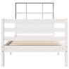 Bookcase Bed without Mattress - White 100x200 cm Solid Pine