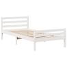 Bookcase Bed without Mattress - White 100x200 cm Solid Pine