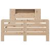 Solid Wood Pine Bed Frame 140x200 cm - Space Saving Design