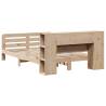 Solid Pine Bed Frame 140x190 cm | Space-Saving Design