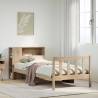 Bookcase Bed without Mattress 90x200 cm Solid Pine - Hipo Market