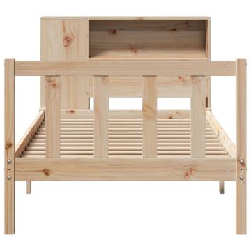 Bookcase Bed without Mattress 90x200 cm Solid Pine - Hipo Market