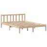 Bookcase Bed without Mattress 140x190 cm - Solid Pine Wood