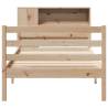 Bookcase Bed without Mattress 90x190 cm - Solid Wood Pine