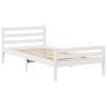 White Bookcase Bed 100x200 cm - Solid Pine Wood | HipoMarket