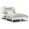 Bookcase Bed without Mattress - White Pine 160x200 cm