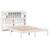 Bookcase Bed without Mattress - White Pine 160x200 cm