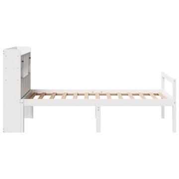 Bookcase Bed without Mattress - White 90x190 cm | HipoMarket