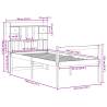 Bookcase Bed without Mattress - White 90x190 cm | HipoMarket