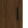 Wall Mounted Cabinets 2 pcs Brown Oak Engineered Wood | Hipo Market