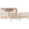 Bookcase Bed 200x200 cm - Solid Pinewood Frame | HipoMarket